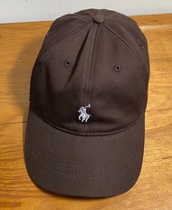 POLO Ralph Lauren 咖啡色刺繡棒球帽 老帽 鴨舌帽 百搭 帽子小馬標
