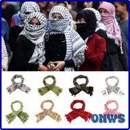 [ONWS] กลางแจ้ง Shemagh Sjaal Arabische Mannelijke Fietsen Wandlen Stofdichte Keffiyeh Hoofddoek ☆