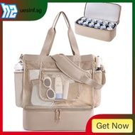 [48H Shipping] Women's Beach Bag Cooler Bag,Bottom Leak-Proof Insulation Zippered Mesh Sandproof Tot
