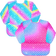 Sylfairy Art Smock for Kids Waterproof Artist Painting Smocks Toddler Painting Apron