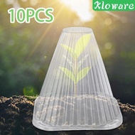 [Kloware] 10Pcs Garden Cloche Covers Transparent, Frost Freeze Protection, Sturdy, Plant Bell Cover, Windproof Cover