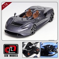 LCD 1: 18 McLaren McLaren ELVA Genuine Authorized Simulation Alloy Car Model Collection Ornaments