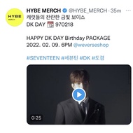 ((Supermarket Pick-Up Payment) Daigou SEVENTEEN Official Happy DK Day Birthday Merchandise