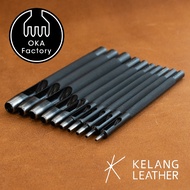 OKA Steel Round Hole Drive Punches; 1.2 - 7.5mm. Penebuk Made in Japan.