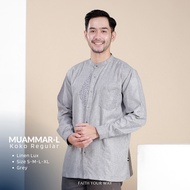 Muslimadani Baju Koko Dewasa MUAMMAR Kemko Lengan Panjang