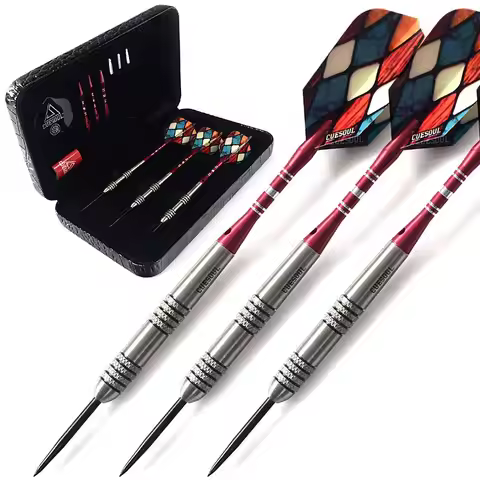 CUESOUL 22/24/26g Tungsten Steel Tip Darts Set 95% Tungsten