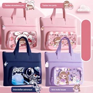 School Bag - Extra Schoolbag for Children in Cartoon Colors Large Size 35*27cm Convenient to Hold Ma