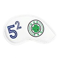 FINGER TEN Golf Iron & Wedge Headcover 52° 54° 56° 60° Double-Sided 1pc, Premium PU Leather With Emb