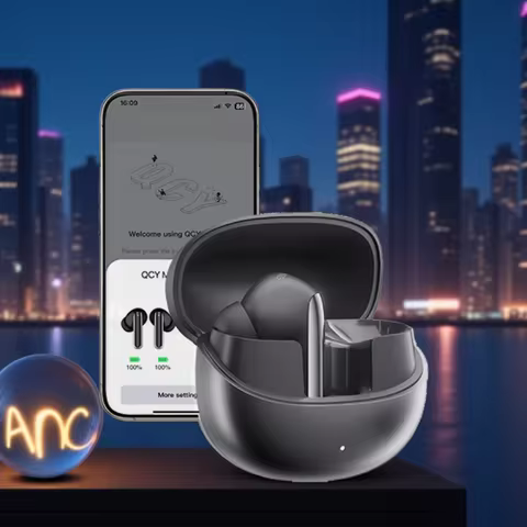 QCY MeloBuds Pro 46dB ANC Wireless Earphones Hi-Res LDAC Bluetooth 5.3 Earbuds 6 Mic Multipoint Conn