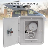 【SURPRISE】 <br>RV Water Filler Square Hatch Water Box with Key Screw RV Trailer Caravan Accessories