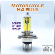 Motorcycle Headlamp Bulb H4 Golden Yellow Warm White 12V 35W Moto Lampu Besar Head Light Yamaha Suzu