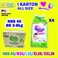 PROMO POPOK MERRIES PER KARTON MURAH NBS40/M34/L30/XL26/XXL28