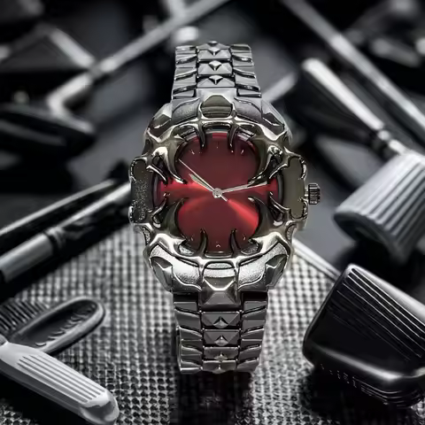 Y2k Cool Special Devil Claw Style Decorative Creative Quartz Watches Men's Personality Watch Steel S