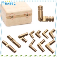 TEASG 10Pcs Barrel Hinge Folded Useful Connector Soft Close Invisible Concealed Wine Wooden  Hinges
