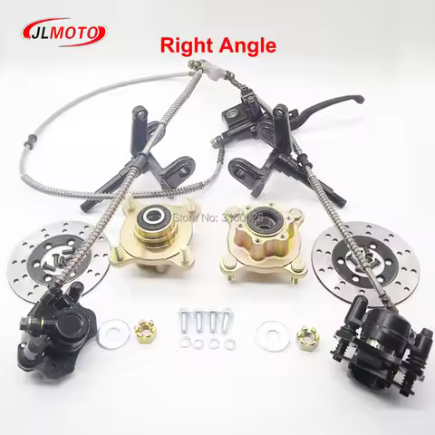 1SET Steering Strut Knuckle Spindles with Wheel Hub 130mm Disc Brake Fit For ATV 250cc 150cc electri