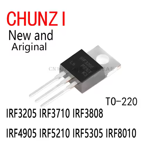 10PCS IRF3205PBF Power MOSFET IRF3710PBF IRF4905PBF TO-220 IRF3205 IRF3710 IRF3808 IRF4905 IRF5210 I