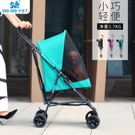 Out Folding Teddy Dog Stroller Cat Stroller Pet Stroller Outdoor Lightweight Cat Dog Small Stroller