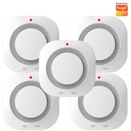 Tuya เซ็นเซอร์ตรวจจับควัน Wi-Fi พร้อมลำโพงแบบใส่ถ่าน (9V) แจ้งเตือนเข้าแอป สร้างเงื่อนไขได้-Smoke De