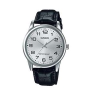 全新行貨 Casio 數字面銀底黑色皮帶手錶