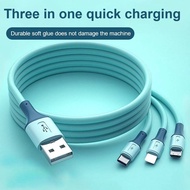 สายชาร์จเร็วแบบ3 In 1ชาร์จเร็วจริงเหมาะสำหรับชนิด C/Lightning/ไมโคร USB สำหรับ iPhone/Android