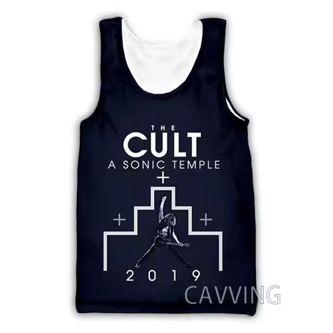 New Fashion Women/Men's 3D Print The Cult Rock Tank Tops Harajuku Vest Summer Undershirt Shirts Stre