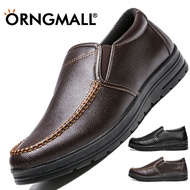 ORNGMALL Shoes for Men Leather Shoes Casual Men Formal Shoes Men Casual Business Shoes Men Dad Shoes