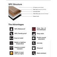 Vinyl waterproof 4mm SPC click waterproof anti-scratch 120 x 18