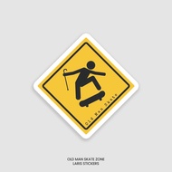 Old Man Skate Zone Sticker