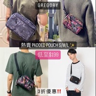 🇰🇷韓國直送 Gregory 皇牌黑花藍花Padded Shoulder Pouch 斜孭袋 側包