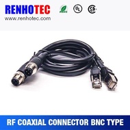 RJ45Turn4Needle M12Male Plug Double-Sided Connector