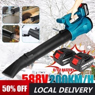 588Vf 30000RPM Cordless Electric Air Blower Handheld Leaf Blower Dust Collector Sweeper Garden Tools