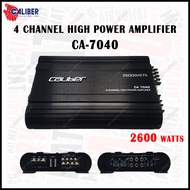 ♫ Caliber 4 Channel High Power Amplifier CA-7040 4-Channel Car Power Amp 2600Watts Amplifier Suitable For Car Ready Stock