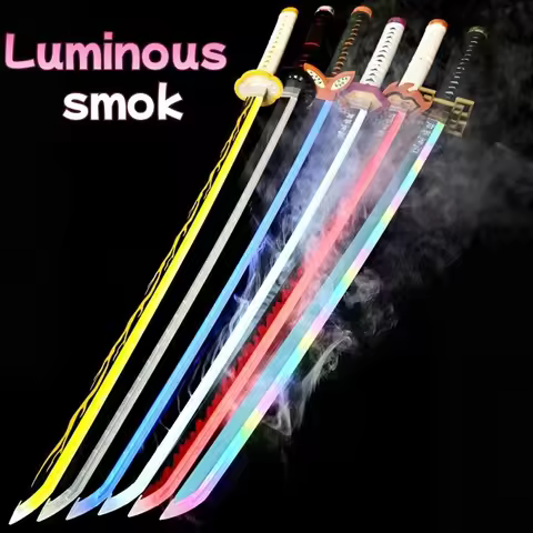 40.5in Luminous Smok Katana Swords Real Size Japanese Samurai Sabre Acrylic Wooden Katana Anime Cosp