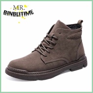 Men's,F!Brown?W{Martin-MBootsoFashionLKoreantLeathergAnkleViBoots Casual High-cut Shoes for Men