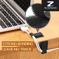 ZS 1Pc Reusable Cord Organizer T-type Cable Tie Wire/Velcro Wire Data Line Organizer/Self-adhesive Desktop Cable