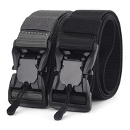 Unisex Genuine Tactical Belt Quick Release Outdoor Magnetic Buckle Belt Nylon Men Women Belt Plus Size 140 160 180Cm