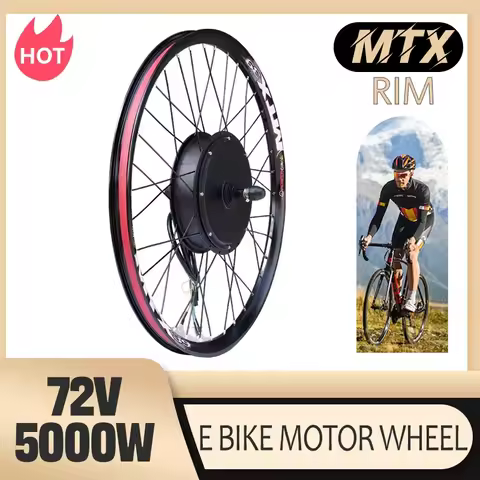 New MTX39 Rim 72V 5000W Ebike Motor Wheel Ebike Brushless Gearless Rear Rotate 150MM Hub Motor Wheel