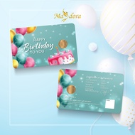 MASDORA 999.9 Gold Bar 0.50GM Gift Series - Happy Birthday 1 (EMAS 999.9/24K)