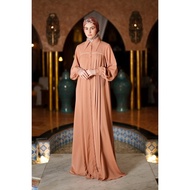 MANDJHA Blushing Brown Dress - Gamis Muslim Premium by IVAN GUNAWAN
