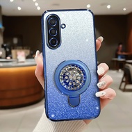 Samsung A56 A36 Softcase Blink Blink Luxury Glitter Silicon Case Fun HolderRing