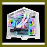 ◮ ☋ ◪ DESKTOP GAMING CASE OVATION ONLY HYPER CLEAR WHITE /BLACK