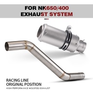 Slip on Nk650 Nk400 650nk 400nk Motorcycle Exhaust Escape System Connect the 51mm Muffler Middle Pip