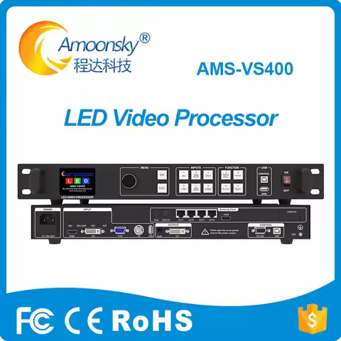 Amoonsky VS400 LED Video Controller Integrado LED Enviando Cartão para Novastar Linsn Controle Siste