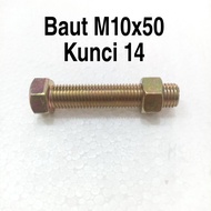 M10x50 bolt key 14 (10 pcs) m10 bolt bolt and nut