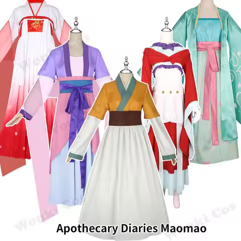 Maomao Cosplay Costume Anime Apothecary Diaries Mao Mao Moonlight Dance Dress Cosplay Suits Women Ro