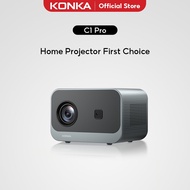 【Konka】C1 Pro Projector 4K 1080P Portable Home Projector with Electric Focus and Built-in WiFi/Bluet