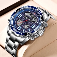 Foxbox / life dual display electronic quartz watch men's multifunctional