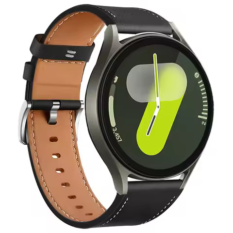 20mm leather watch strap for Samsung Galaxy Watch 7/6/4/5 44mm 40mm Classic Quick fit straps Watch7 