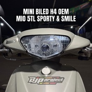 MINI BILED MIO 5TL SPORTY SMILE 1.2INC H4 OEM CLEAN PRO7 P7H4S P7H4R AES EXP H4 SOCKET PNP