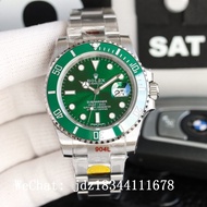 Rolex Submariner Series Green Dial 904L Stainless Steel Band Mechanical Men's Watch